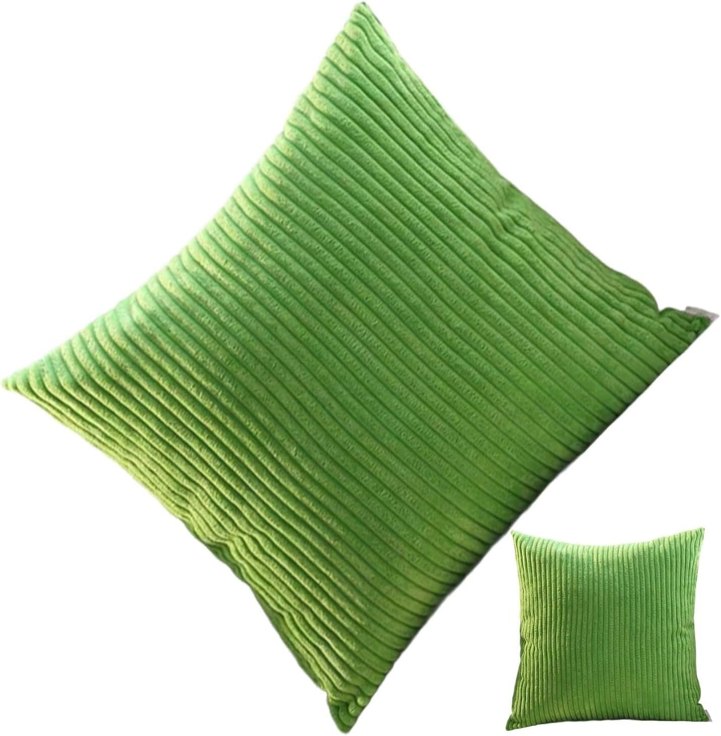 Housse d'oreiller décorative en velours côtelé premium | Set de 2 housses 45x45 pour chaise