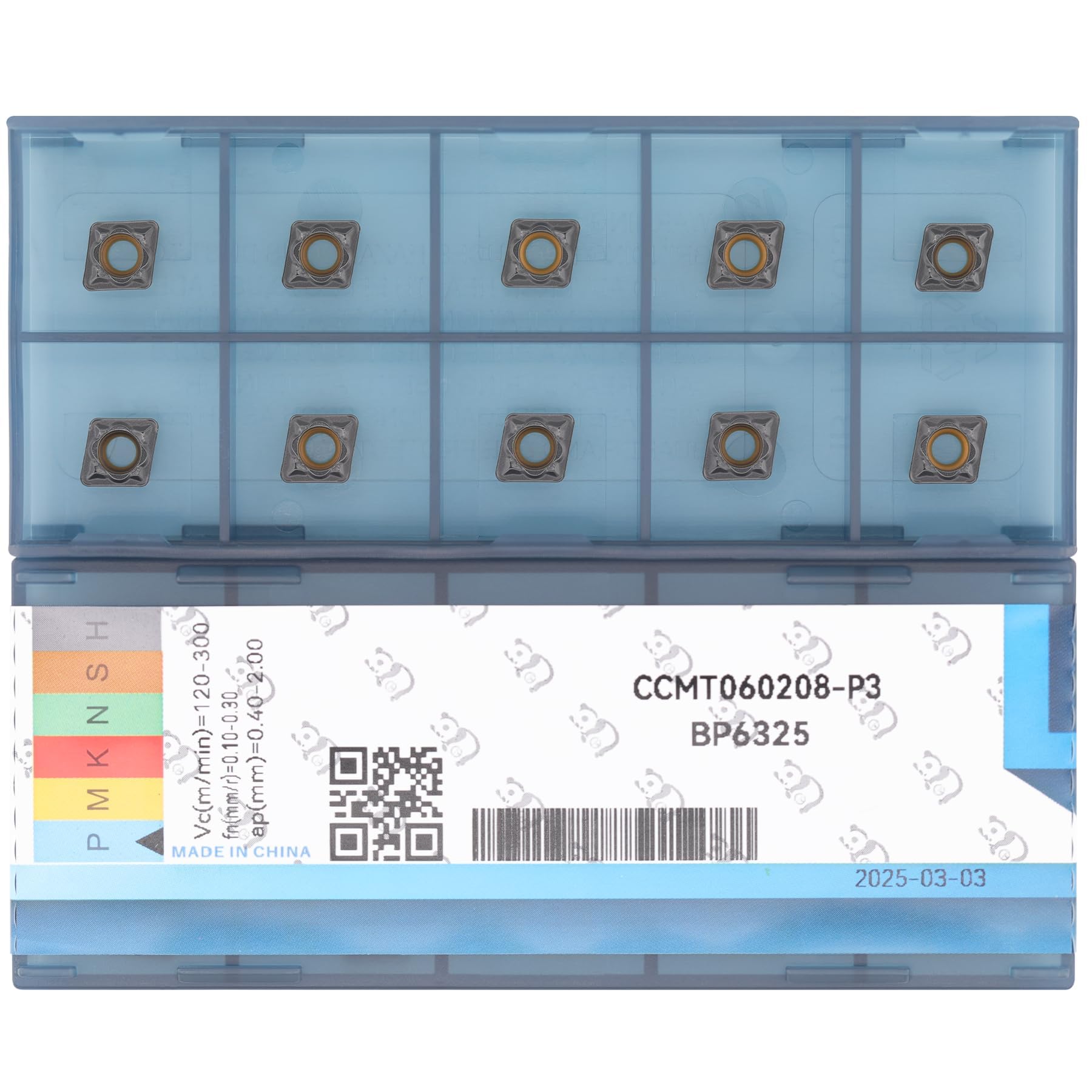 Carbide Inserts for Lathe - CCMT32.52, 10 Pcs -7