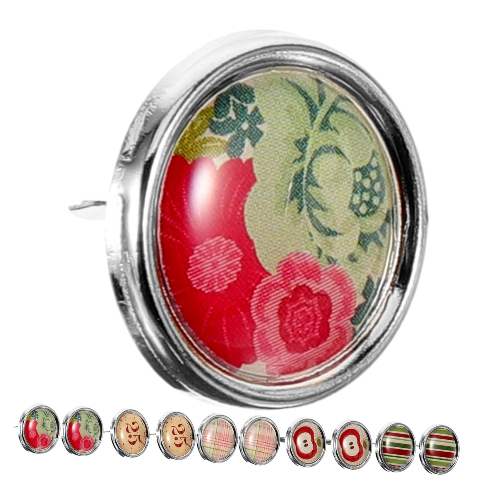 DOITOOL 100Pcs Mini Brads Colorful Metal Fasteners for Crafts Smooth Edges DIY Accessories for Scrapbooking Photo Albums and Handmade Projects Safe