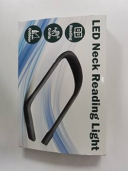 Neck Reading Light Book Lovers Gifts, Rechargeable 2000mAh 10-80Hrs Eye-friendly Wide Lamp Book Light, Birthday Christmas Stocking Stuffers For Men Women Readers, Camping Knitting Crochet Accessories