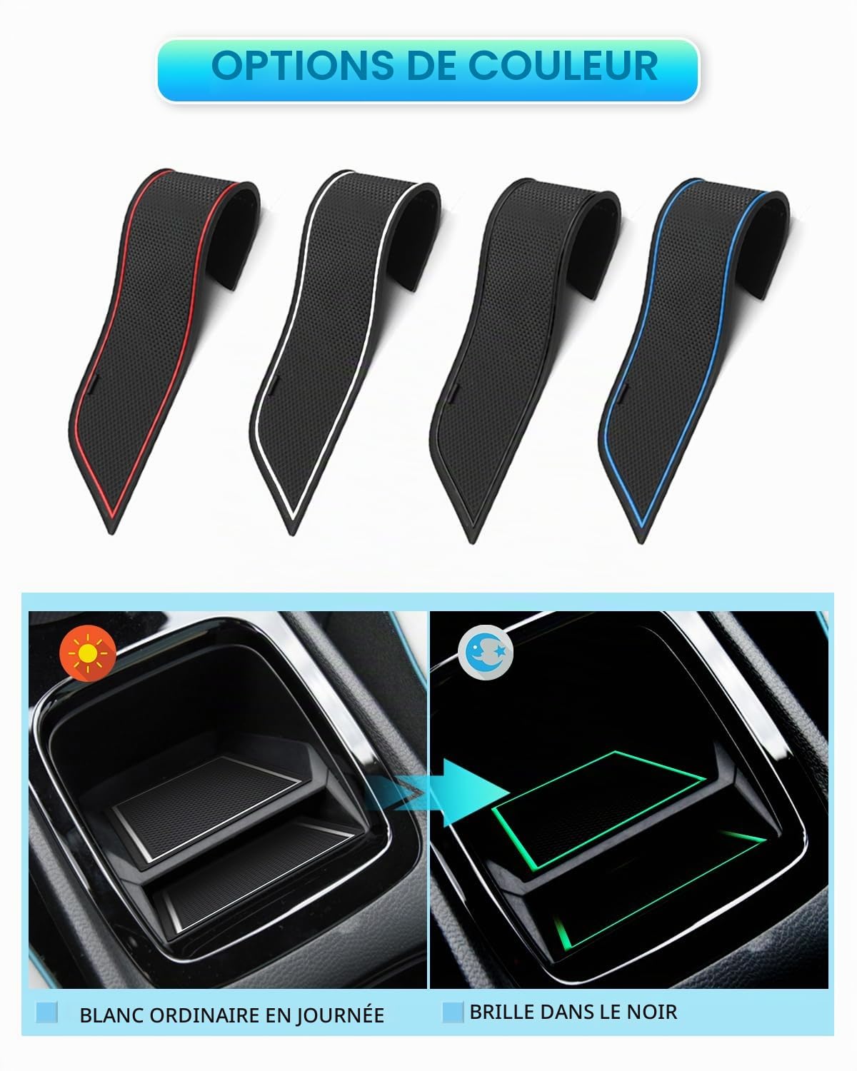 CDEFG Compatible avec Renault Rafale 2024 2025 Tapis en Caoutchouc Anti-poussière Antidérapant, Rafale Porte Console Centrale Tapis Rafale E-Tech 2024 Accessoires (Noir)