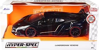 Lambo Veneno Matt Black Hyper-Spec Series 1/24 Diecast Model Car by Jada 33615