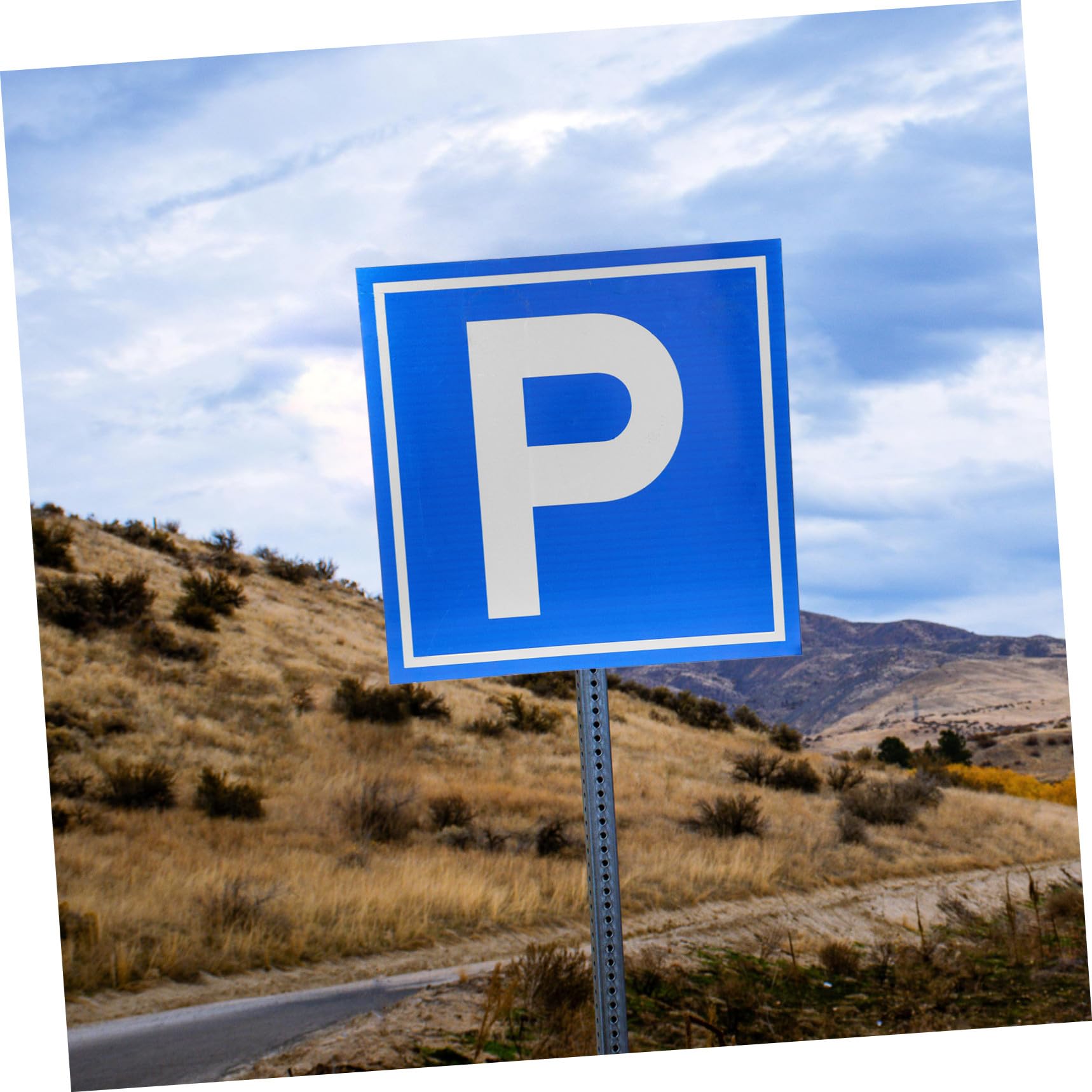 Cartello di Sicurezza Simbolo P in Lega di Alluminio Blu per Parcheggio | Uso per Aree di Sosta e Spazi Segnaletica Chiara, Installazione Semplice, Visibilità Elevata