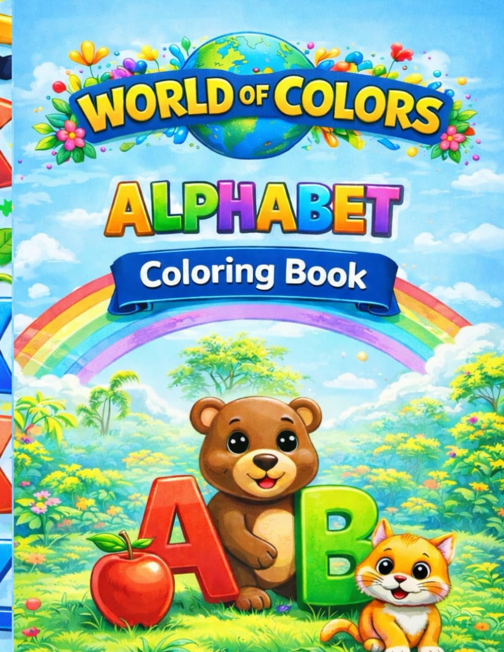 World of colors: Alphabet coloring book