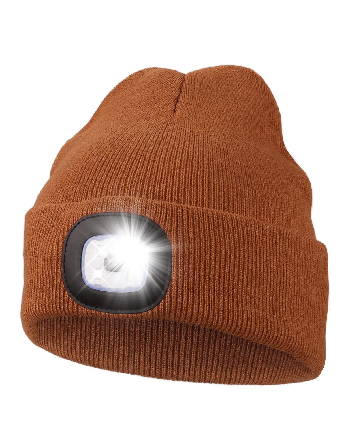 MELASA Unisex Beanie with The Light Hands Free Winter Beanie Gifts for Men