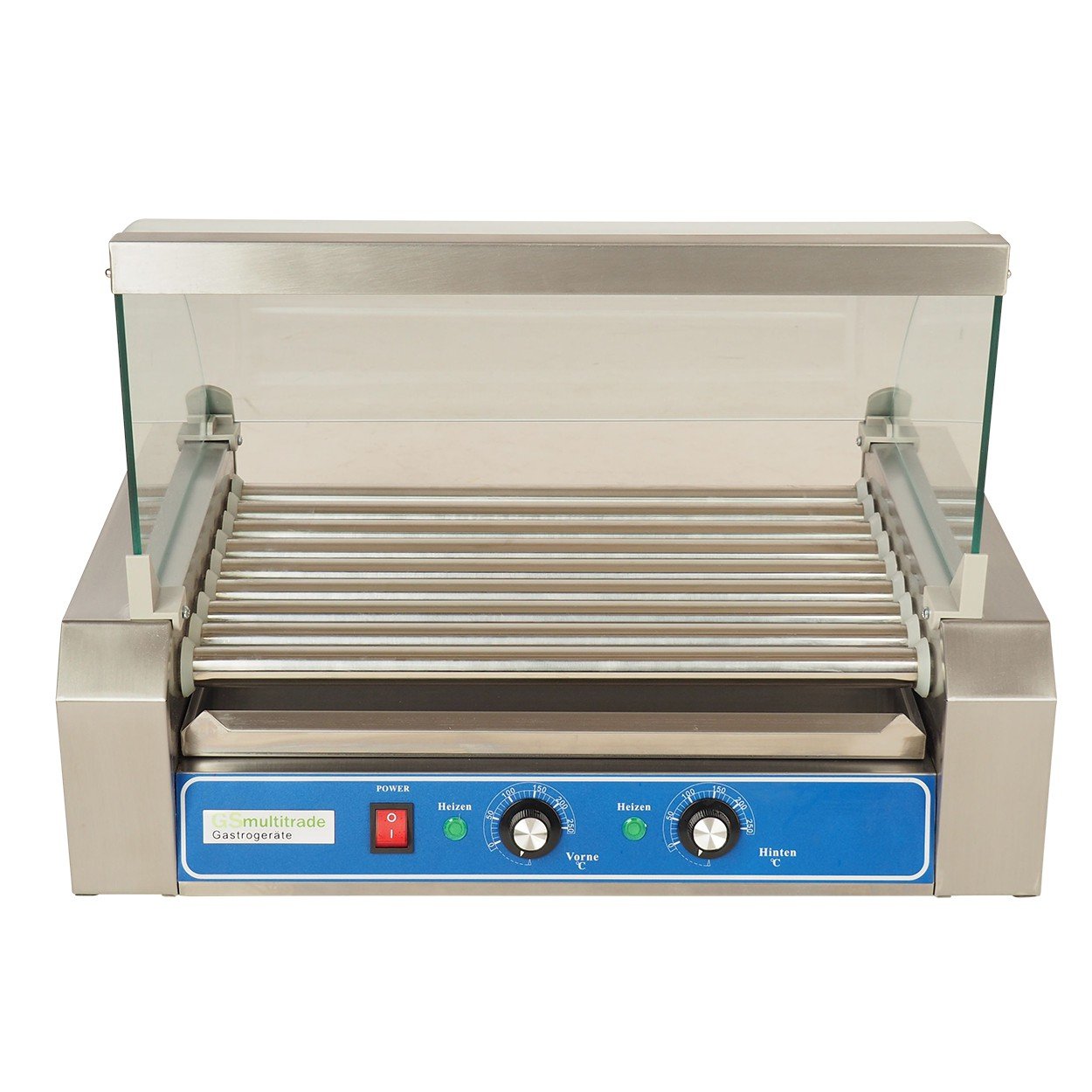 Hot Dog Maschine Hotdogroller - gleichmäßiges Garen für höchsten Genuss mit 9 Rollen