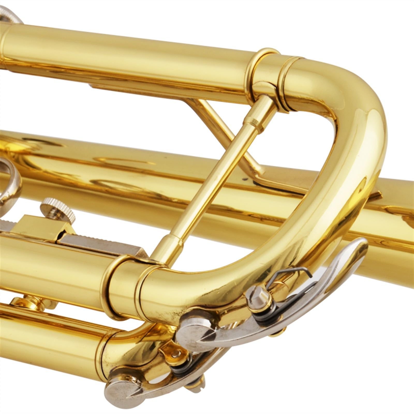 Trombette Tromba In Si Bemolle Professionale Per Adulti E Principianti Strumento A Fiato Tromba Laccata Oro Argento Acciaio Inossidabile(Gold)