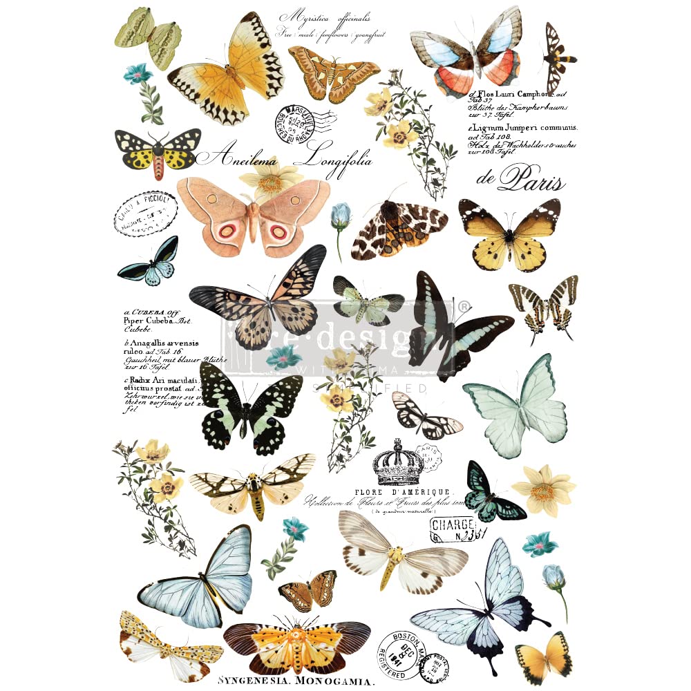 Prima Marketing Redesign Decor Transfers, Butterfly Dance