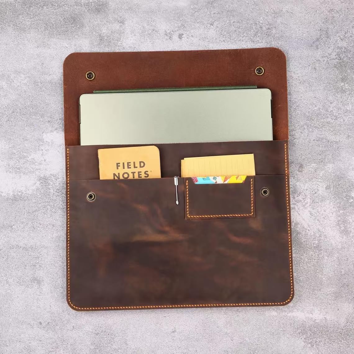 Rustic Leather Sleeve case for MacBook air m4 15 13, Leather MacBook pro m4 14 16 Bag Cover MAC05SF-B