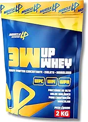 Whey Protein 3W 100% 24g De Proteína/Dose (30g) Baixo Carboidrato Sem Glúten - 2KG - Muscle Up Nutrition (2KG, Chocomaltine)