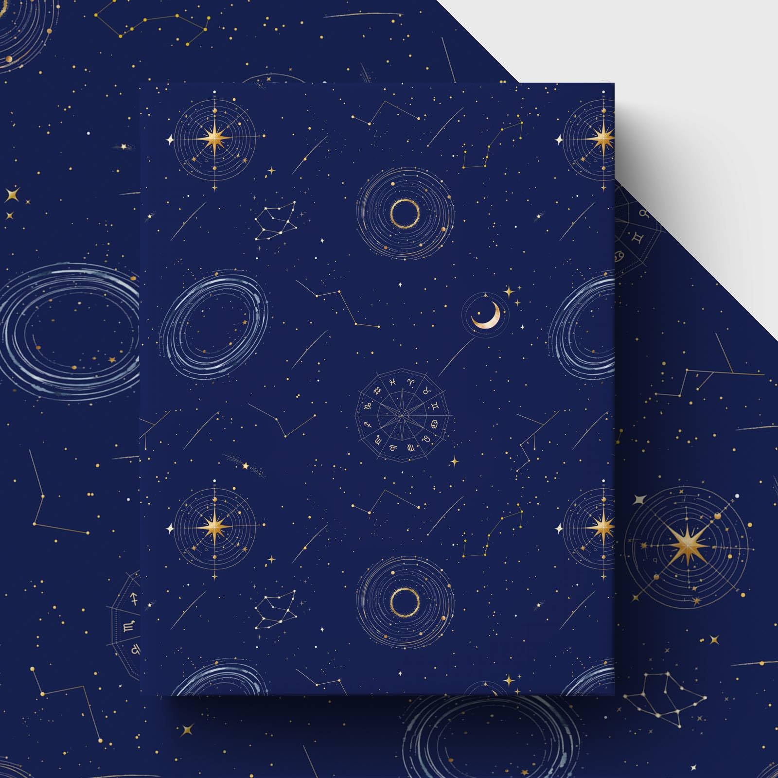 GleeWrap Magical Wrapping Paper, 4 Sheets Astrology Gift Wrap for Birthday, Party, Gift Giving, Art Crafts, 50 x 70cm โ image 1