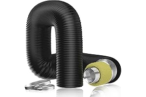 Hon&Guan 6 Inch Insulated Flexible Duct Noise Reducer Hose