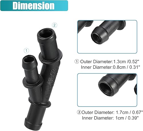 Miniatura 6 de X AUTOHAUX Conector de manguera de refrigerante del motor para Volkswagen Golf Jetta 2000-2005 para Audi TT 1999-2006