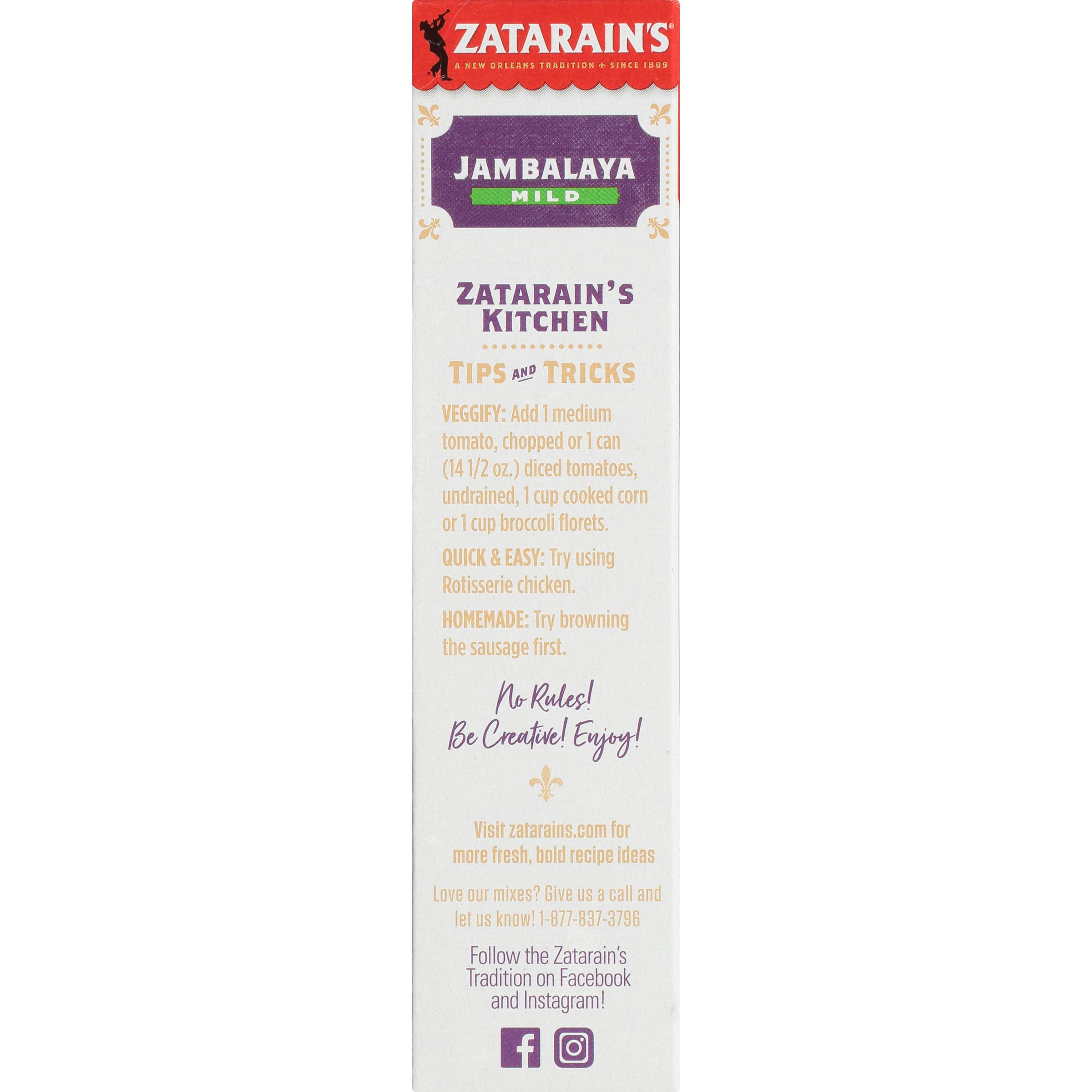 Zatarain's Mild Jambalaya Mix, 8 oz (Pack of 8)