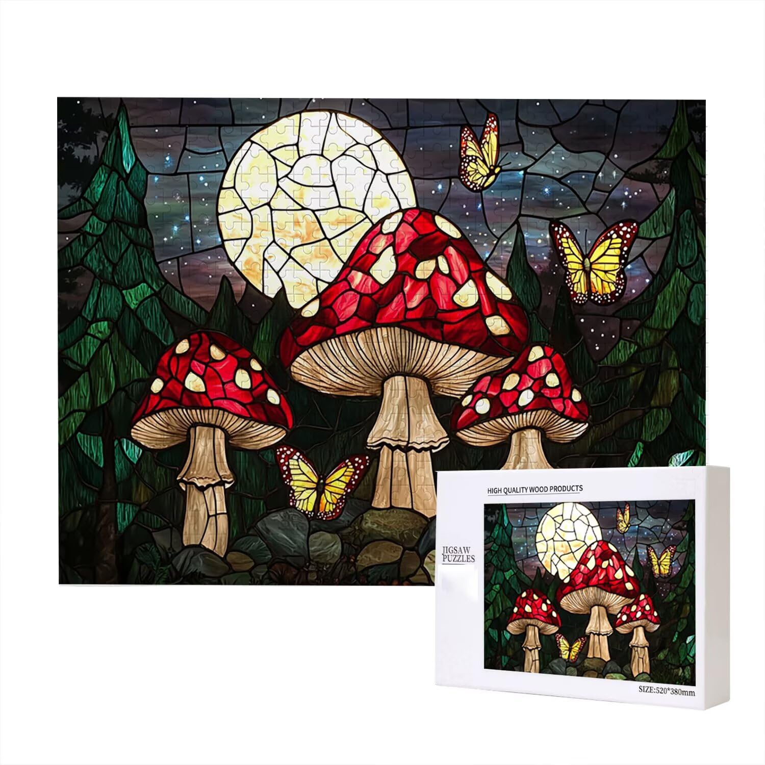 Jigsaw Puzzle, 5000 Pezzi Puzzle Classici, Foresta Puzzle Rilassamento Intelligence, Mpossibile Difficile Puzzle Impegnativo per Adulti Puzzle Gioco Familiare, Regalo per Amore Amico Fungo fr0-415