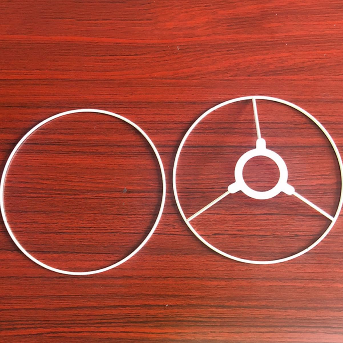 Cabilock 1set Industrial Lampshade Frame Ring Replacement Lamp Shade Ring Supports Diy Lampshade Accessory Finials for Lamps