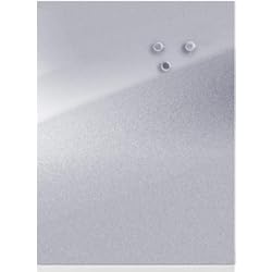 Panel Metalico Zeller 11120 Tablero Magnético, Acero Inoxidable, Gris, 60x40x3 cm