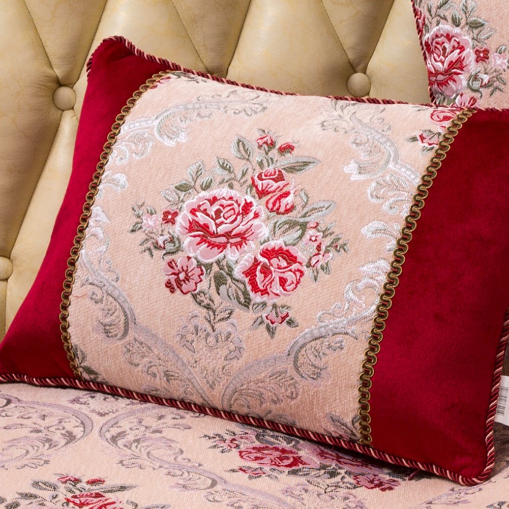 Coussin de canapé luxe style européen chic de 35x52cm pour salon élégant