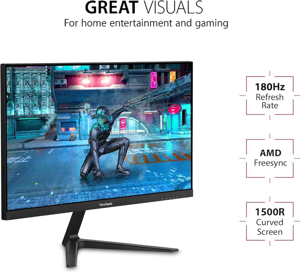 Amazon.co.jp: ViewSonic Omni VX2418C 24 Inch 1080p 1ms 165Hz Amazon.co.jp: ViewSonic Omni VX2418C 24 Inch 1080p 1ms 165Hz