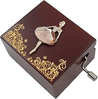 Vista 1 de Mini caja de música de manivela melodía de feliz cumpleaños (Ballerine)