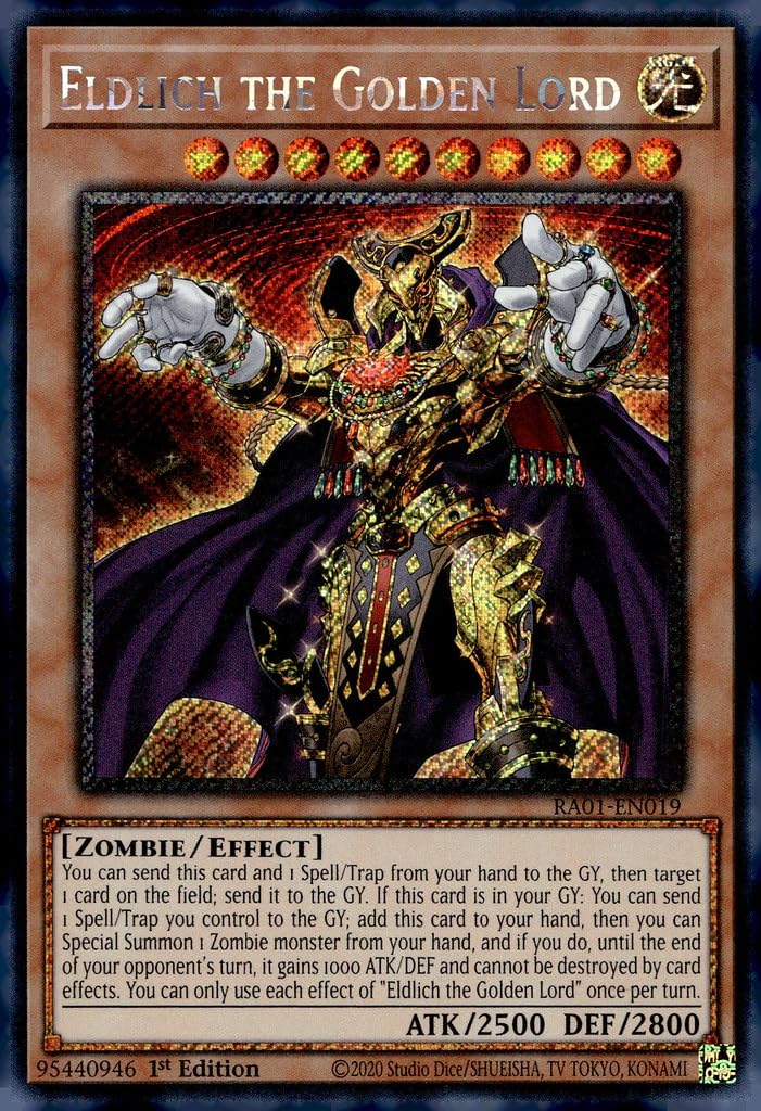 Amazon.com: Yu-Gi-Oh! Eldlich The Golden Lord (Platinum Secret
