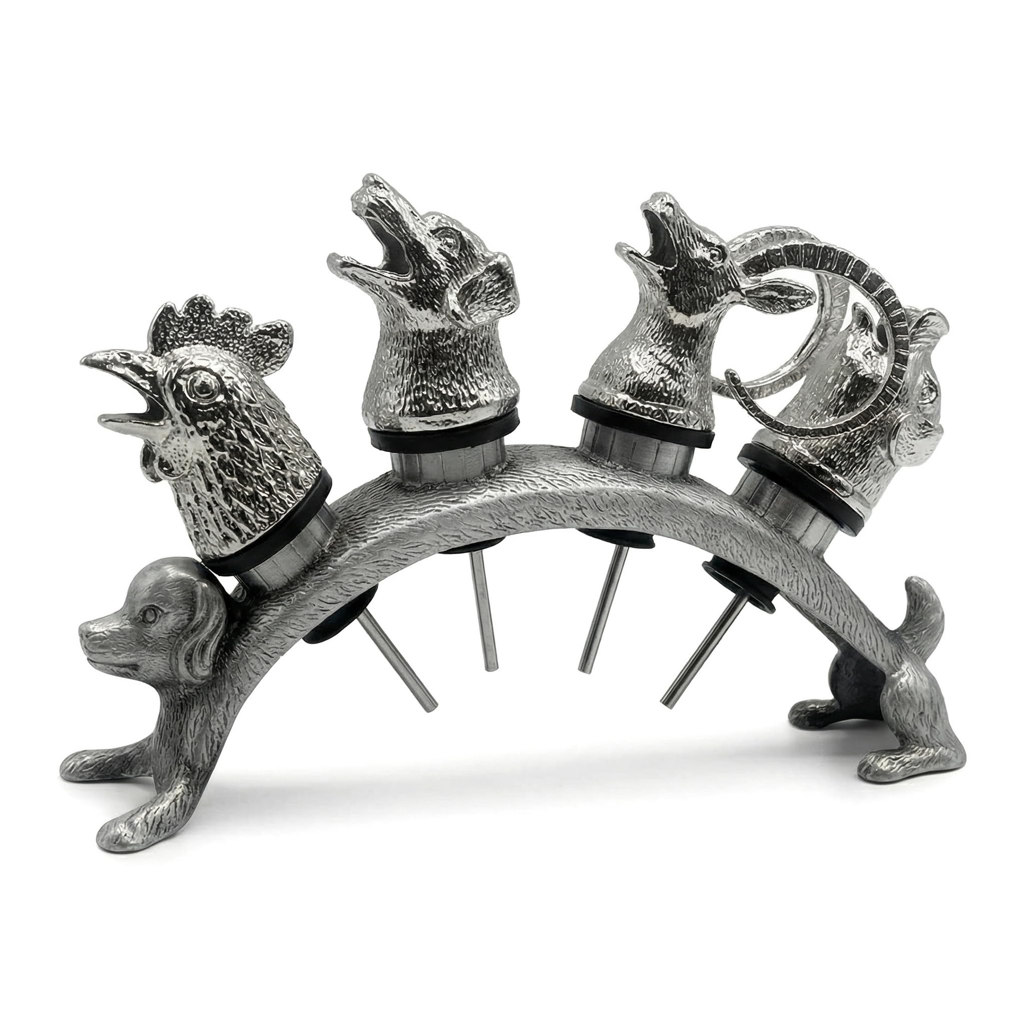 FAFAXOXO Animal Wine Pourer and Wine Bottle Stopper Holde Display Unique Wine Accessories