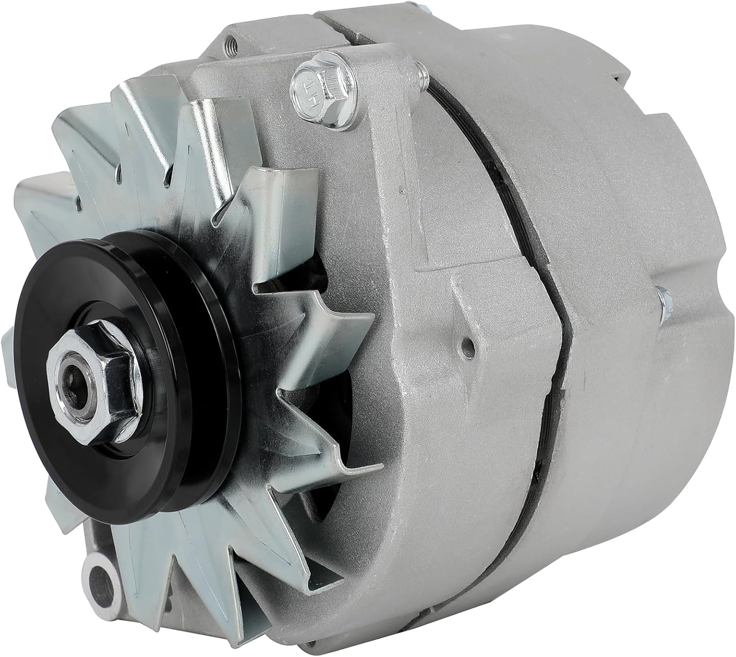 New Alternator Fit for High Output 12V 105Amp 1 Wire 10SI Self-exciting SBC BBC GM ADR0151 ADR0335 7127-SE105 Self-exciting Alternator 7127-SE105 Alternator 105A