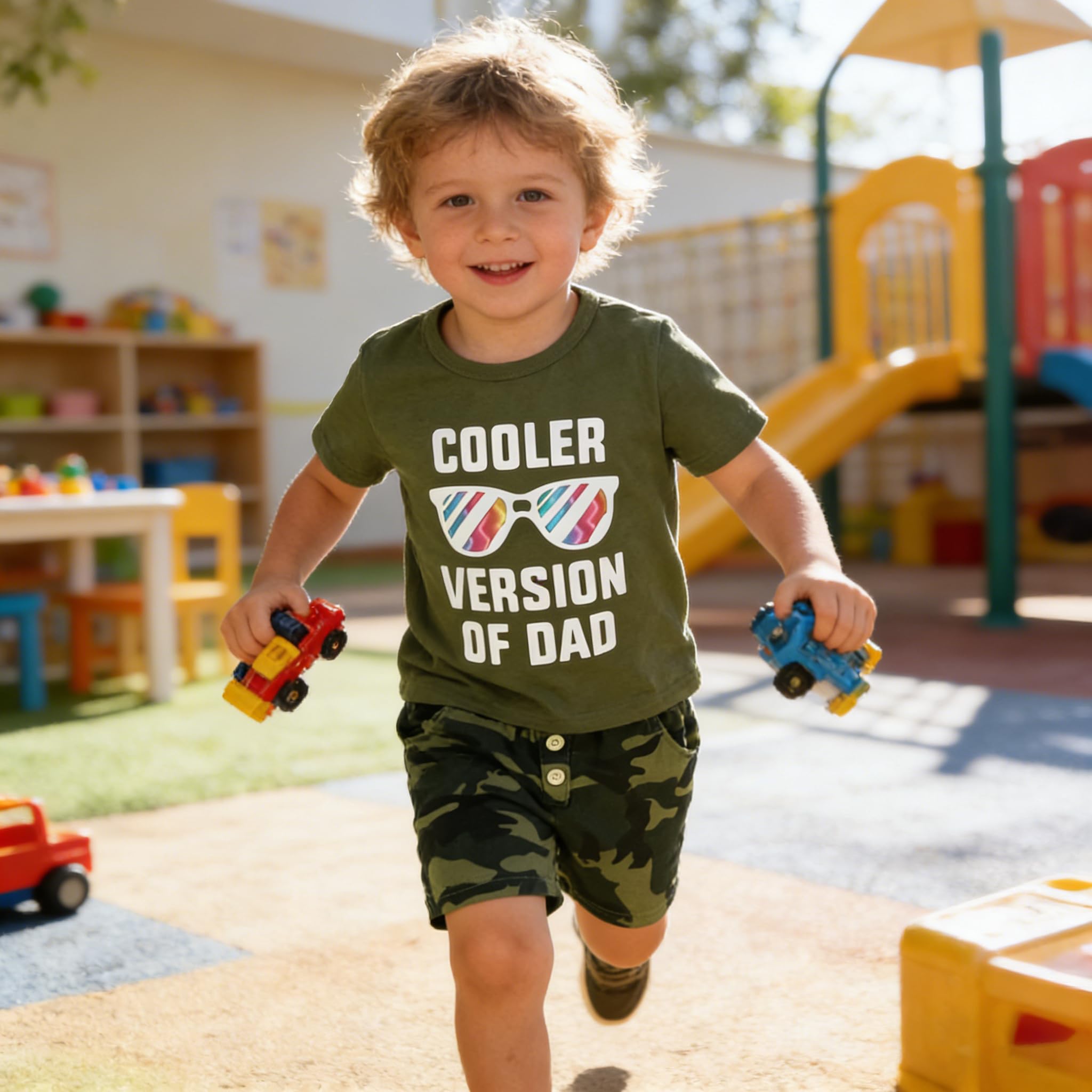 DISAUR Ropa para niños pequeños, conjunto de ropa de verano de manga corta con pantalones para niños de 1 a 5 años