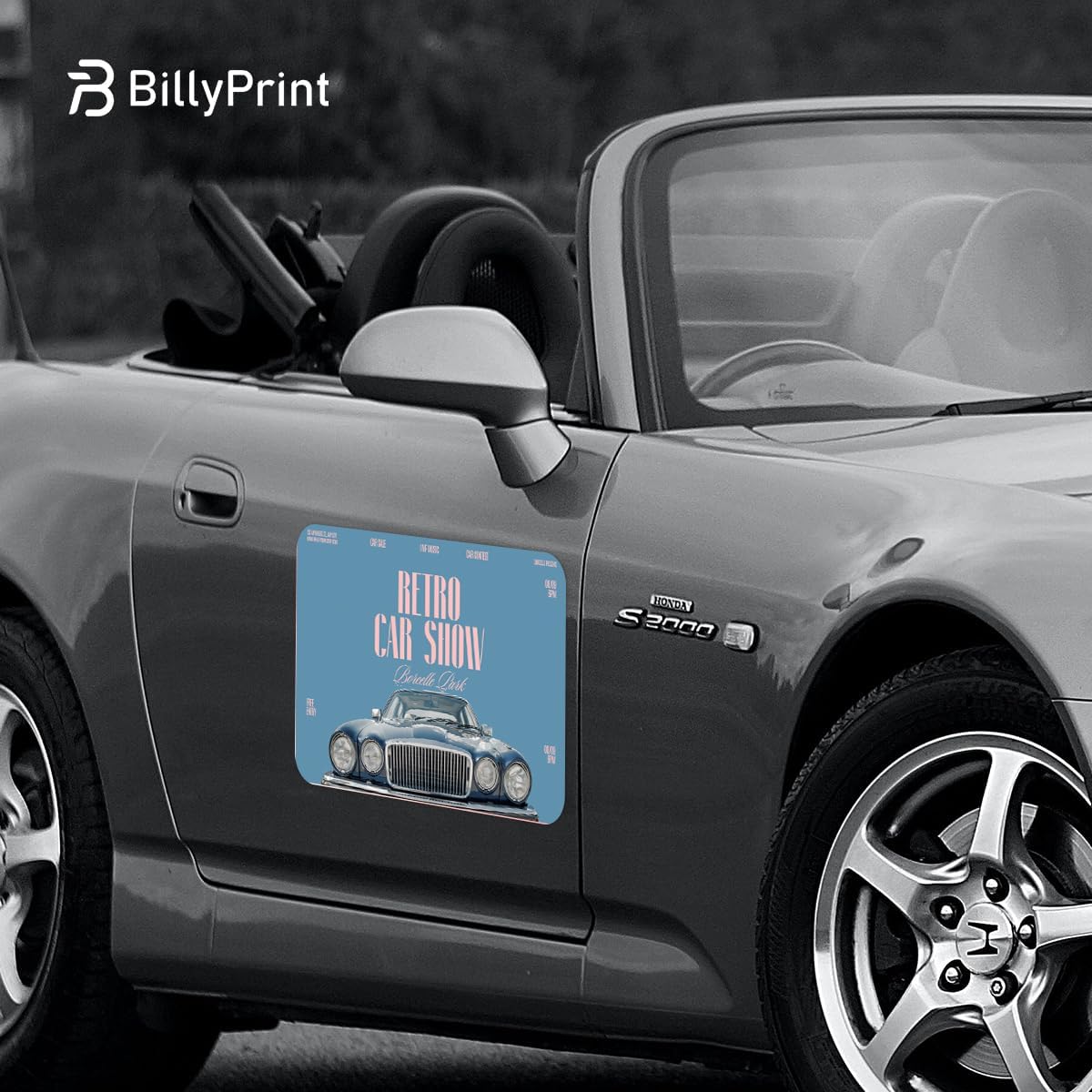 BillyPrint Custom Car Magnet for Business 2-Pack Vivid Printing Reflective Fade-Resistant Material Car Advertising Sign Personalized Magnetic Sheets for Vehicles Multi Size 18x24in