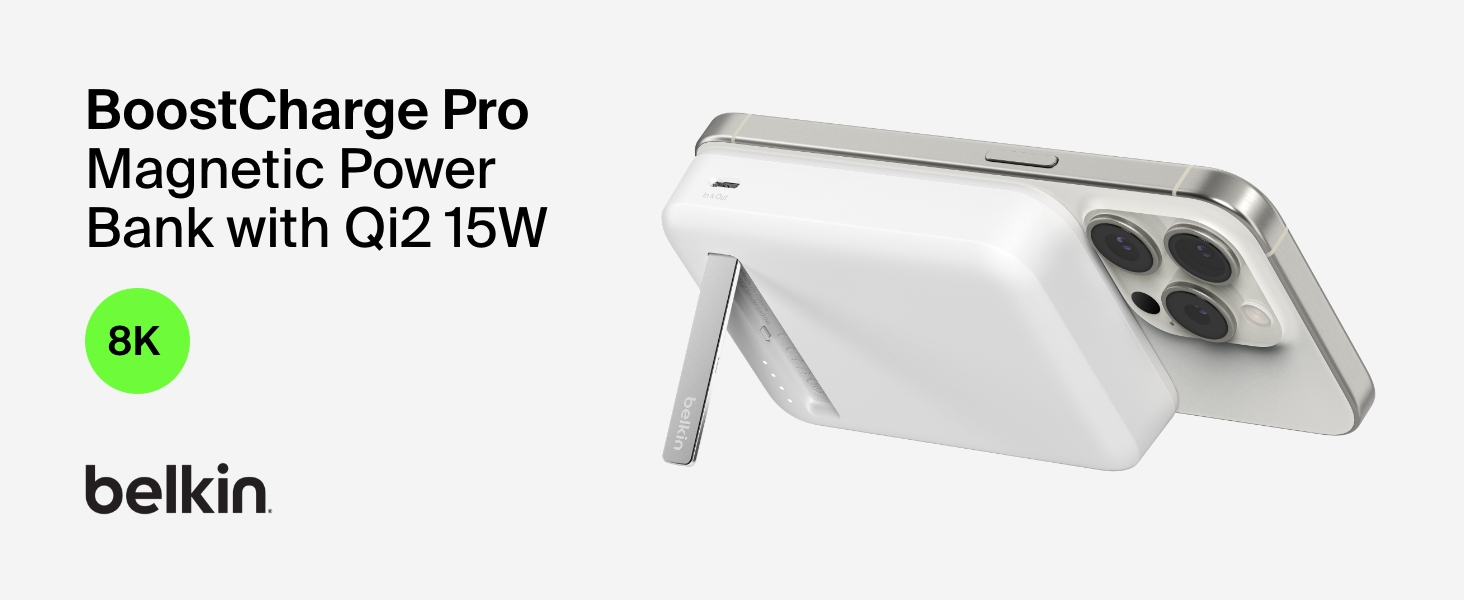 Amazon.com: Belkin Portable Charger, Power Bank 10000 mAh w/ Qi2