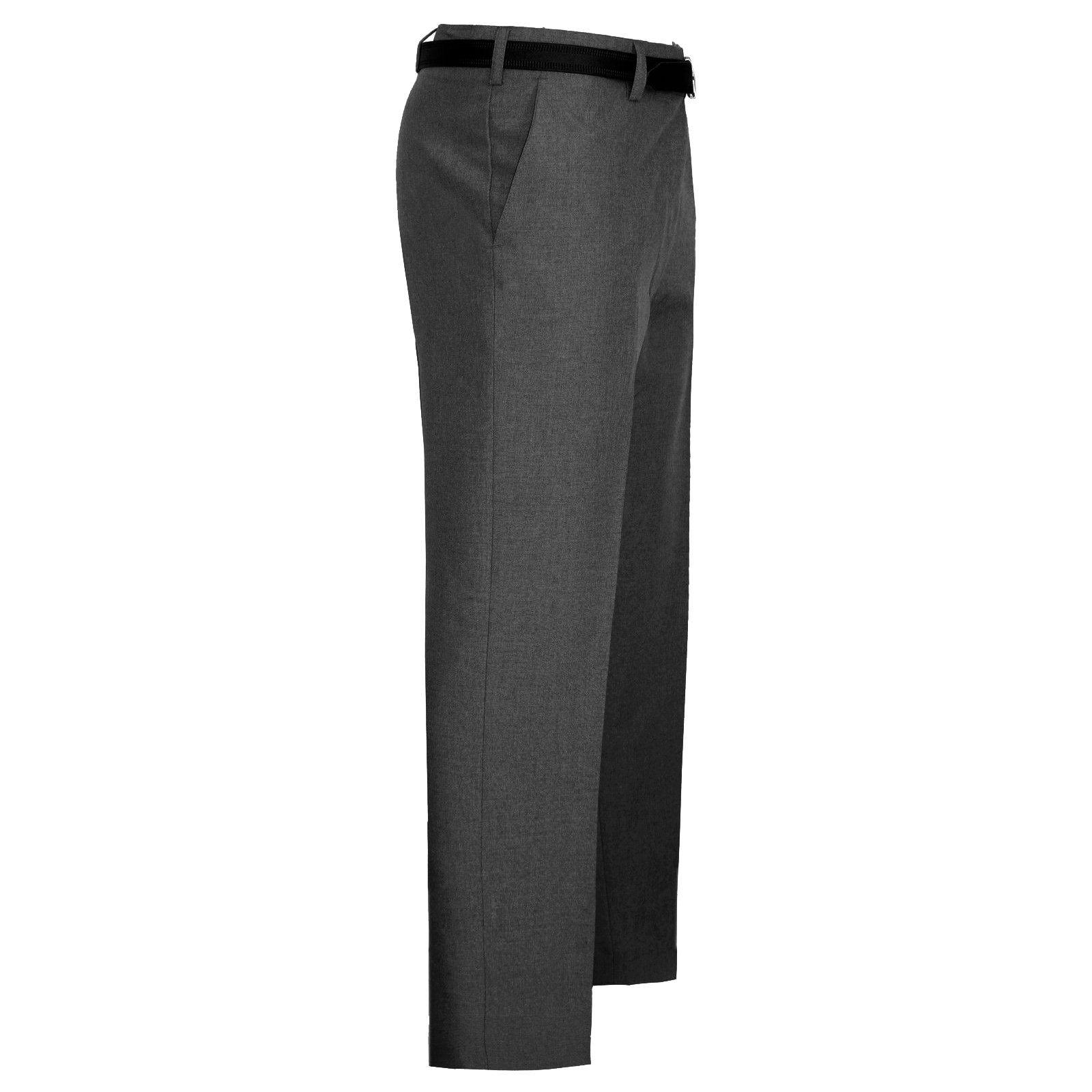 MyShoeStore Mens Formal Trousers Casual Business Office Smart Dress Pants Straight Leg Flat Front Everpress Pockets Waist Size 30 Inch to 50 Inches(Charcoal Grey, 46/31)