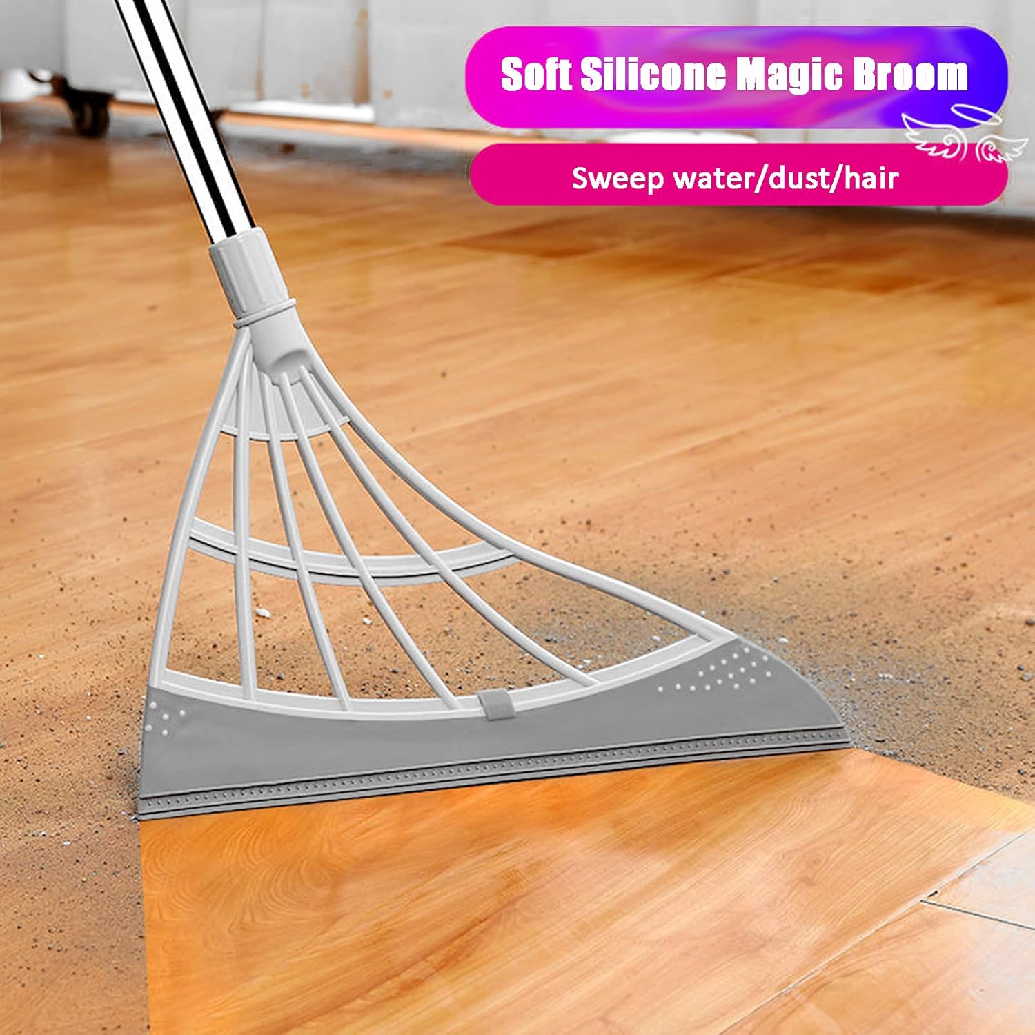 Multifunctional Magic Broom, Brush Broom, Magic Broom Sweeper Bathroom Wipers, Magic Hair Cleaning, and Wiper mop. : Health & Household