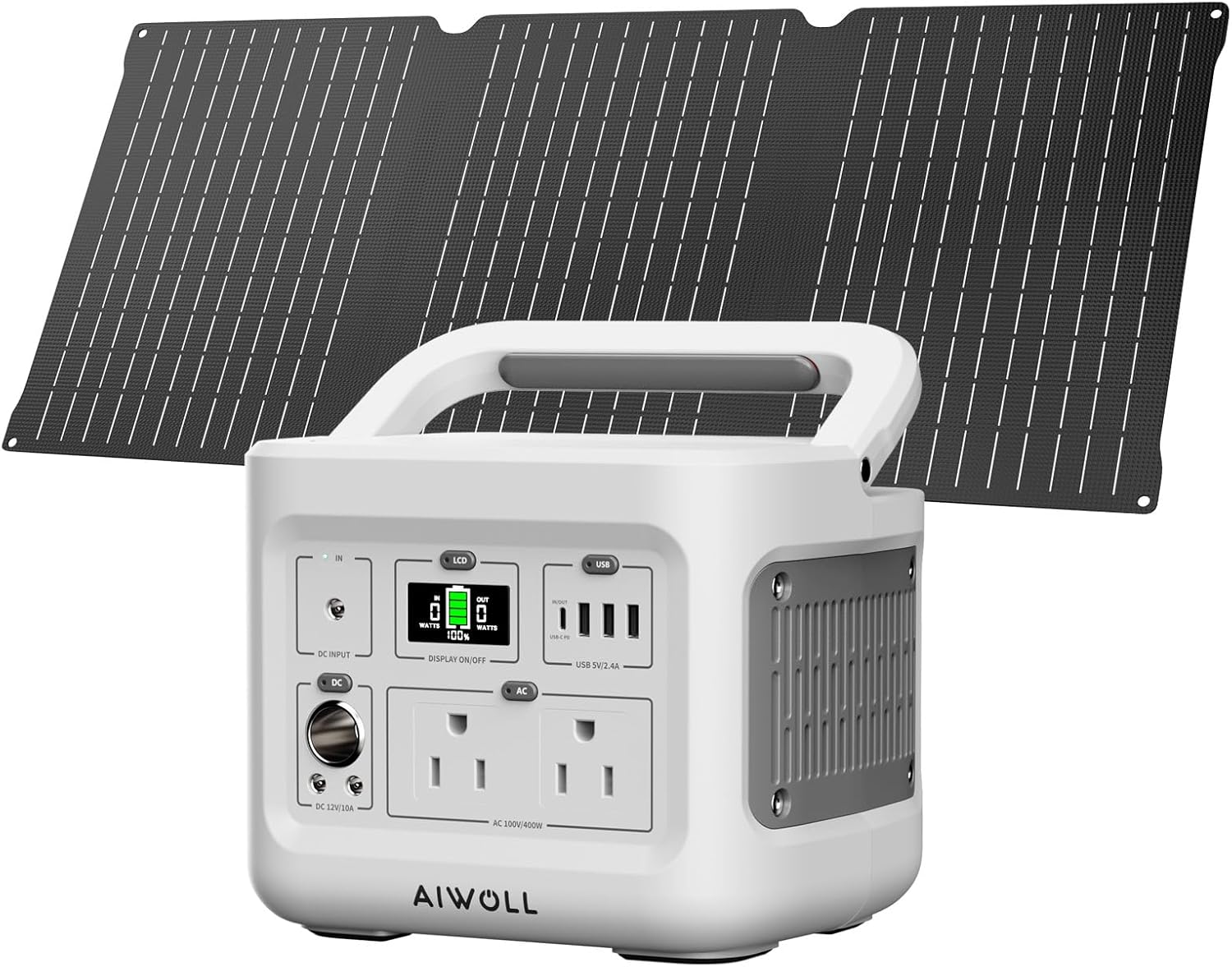 Evopow ポータブル電源 ソーラーパネル セットリン酸鉄 355Wh