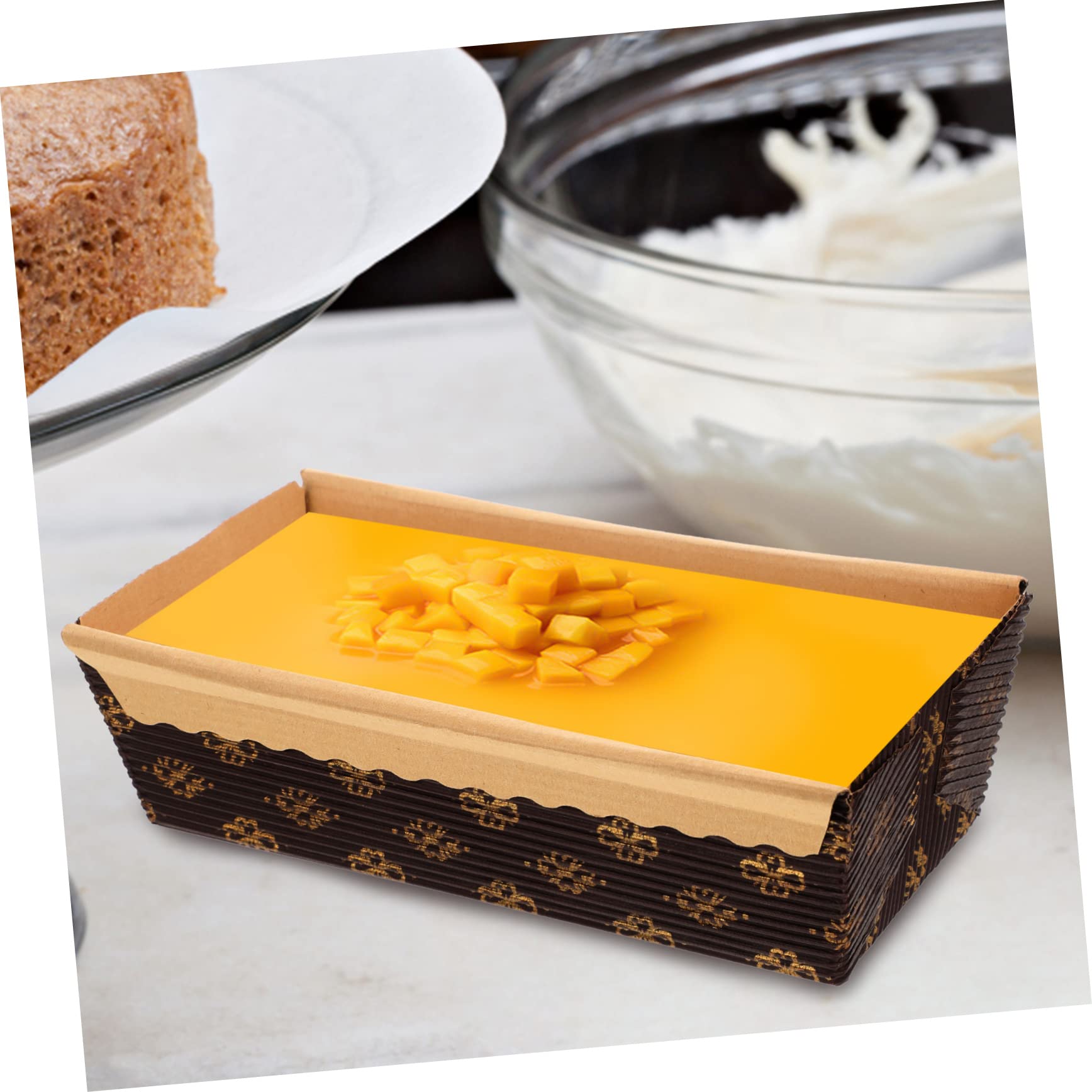 Gatuida 4 Sätze Backpapier Kastenformen Papier Backförmchen Für Kuchen Stapelbare Kuchenbecher Für Bäckerei Und Zuhause 25 Stück * 4