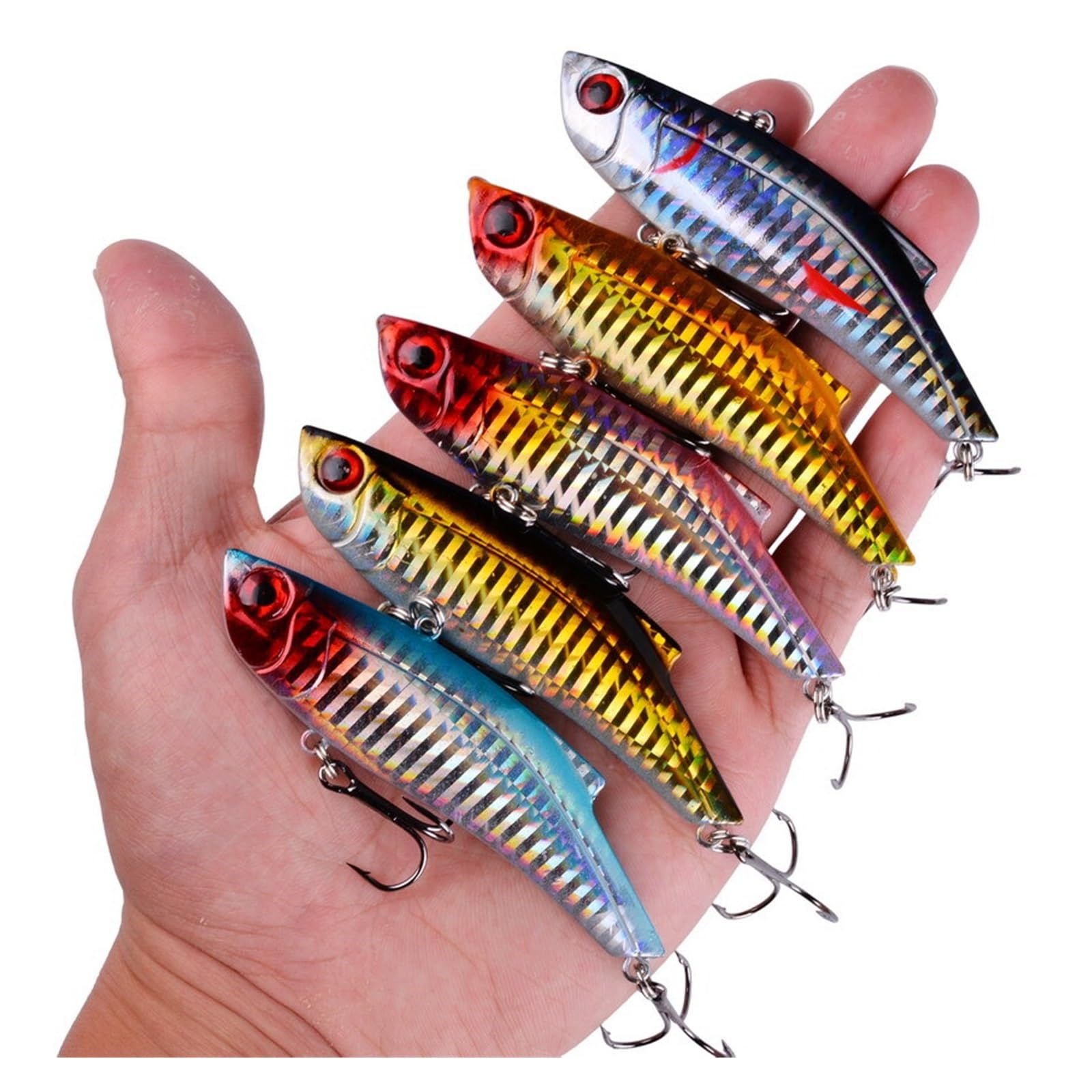 INEOUT 10 Sztuk 90mm 27g VIB Przynęty Tonący Crankbait Winter Fishing Lure Isca Sztuczny Okoń Twarde Woblery Przynęta