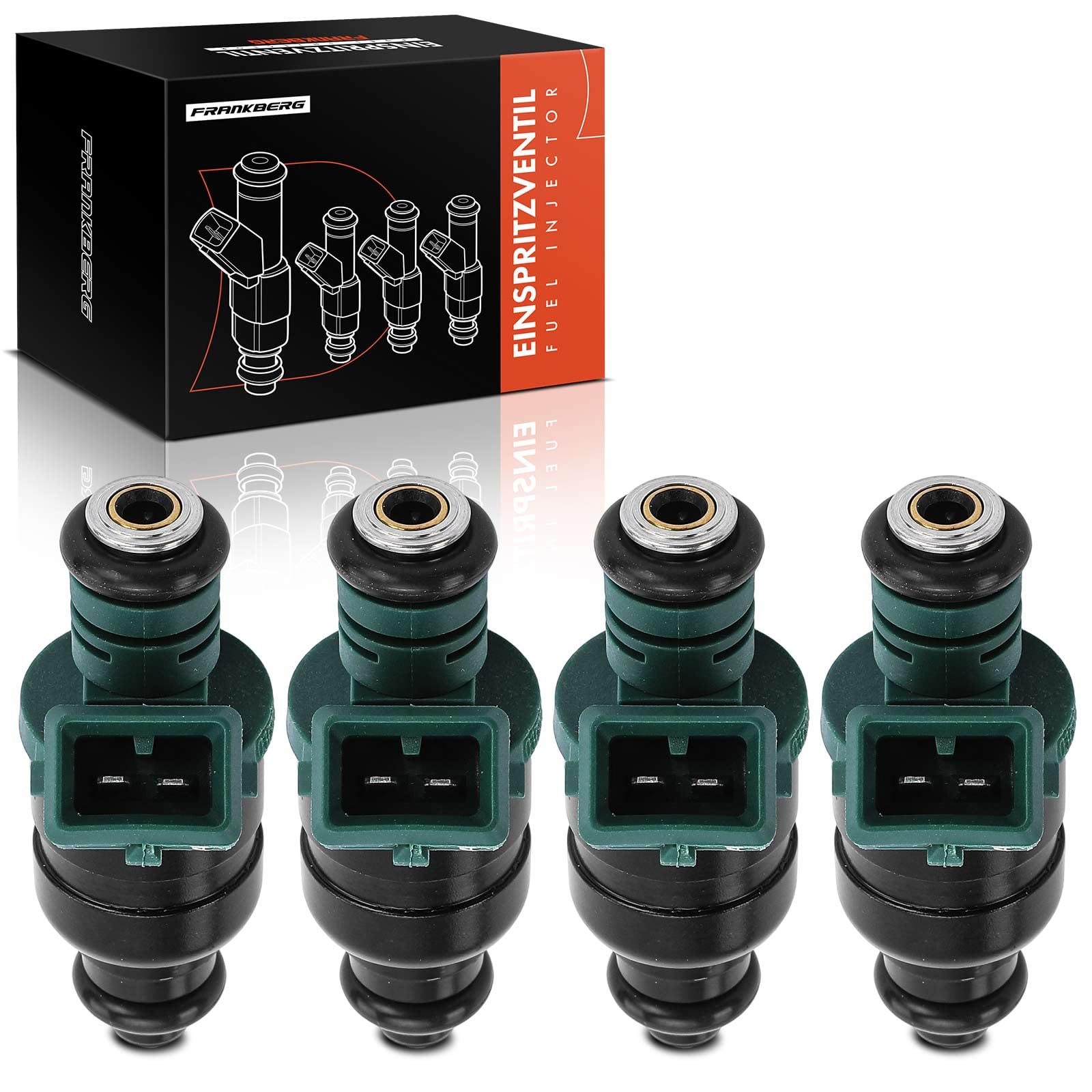 Frankberg 4 x iniettori per iniettori compatibili con A3 8L1 1.6L 1996-2003 Golf IV 1J1 1.6L 1997-2004 1J2 1.6L 1998-2005 Replace# 037906031
