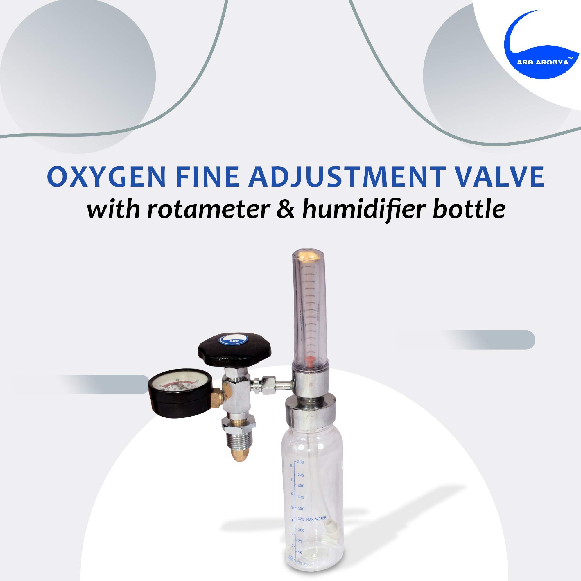Buy ARG AROGYA Oxygen Flow Meter Adjustment Oxygen Valve With Regulator