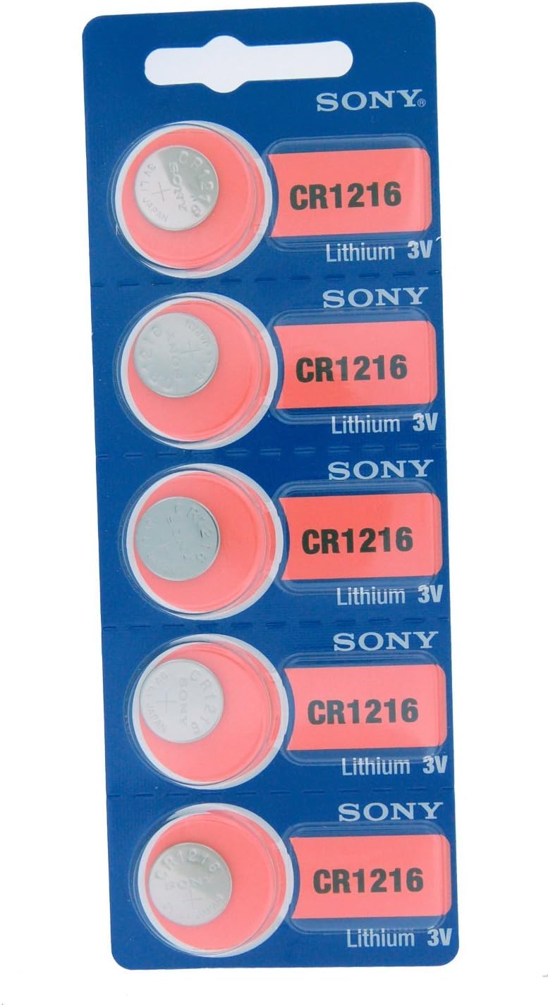 5pcs SONY CR1216 Coin Cell 3V Lithium Watch Battery Made in