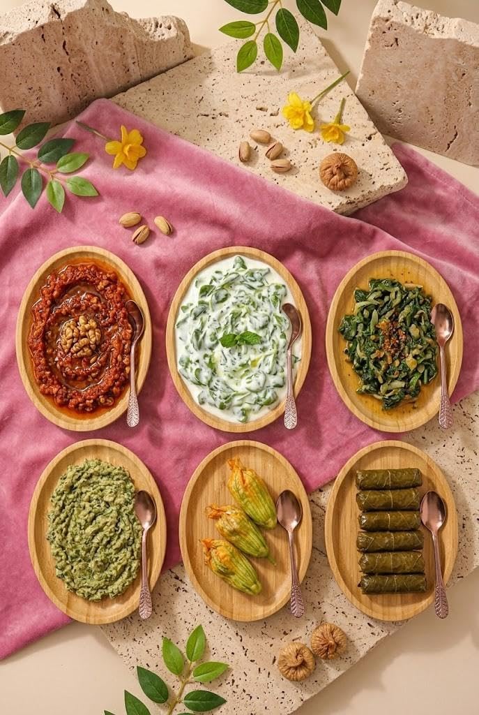 Bambum 6'lı Yuvarlak Servis Tabağı Seti – Kahvaltı, Pasta ve Sunum Tabakları Büyük