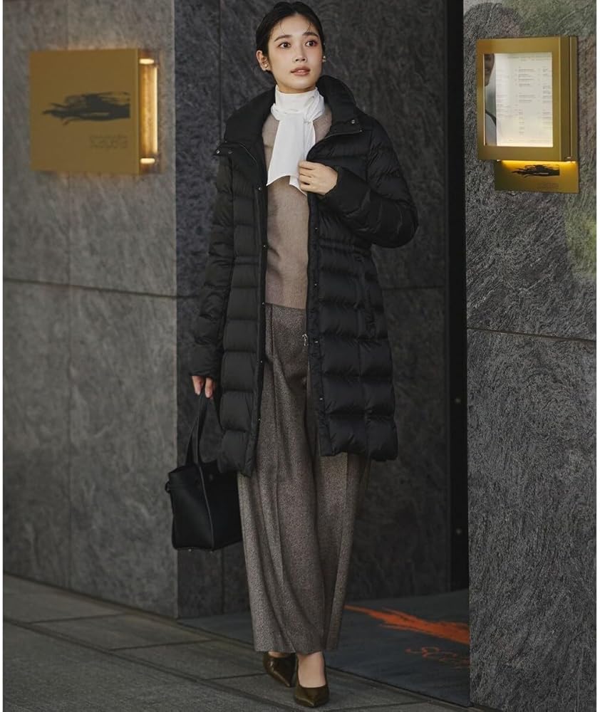 Amazon | [23区] VERY掲載/新色追加 シレータフタ ロング ダウンコート