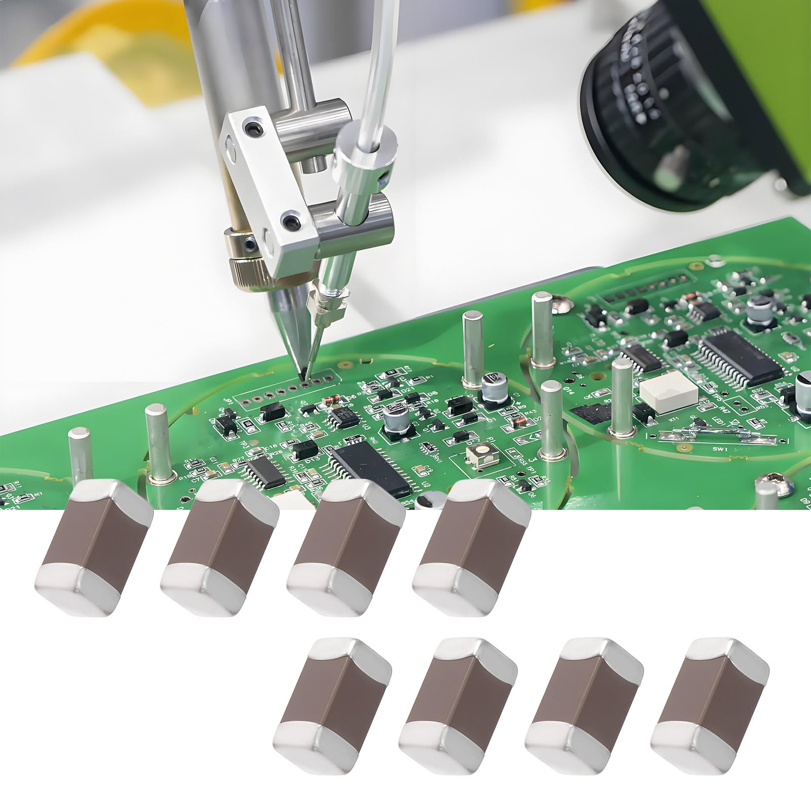 Produktbild von 10 µF SMD-Keramikkondensator 1206 – 10%, 50V, X5R, -55 Bis +85°C, Von Vipitec