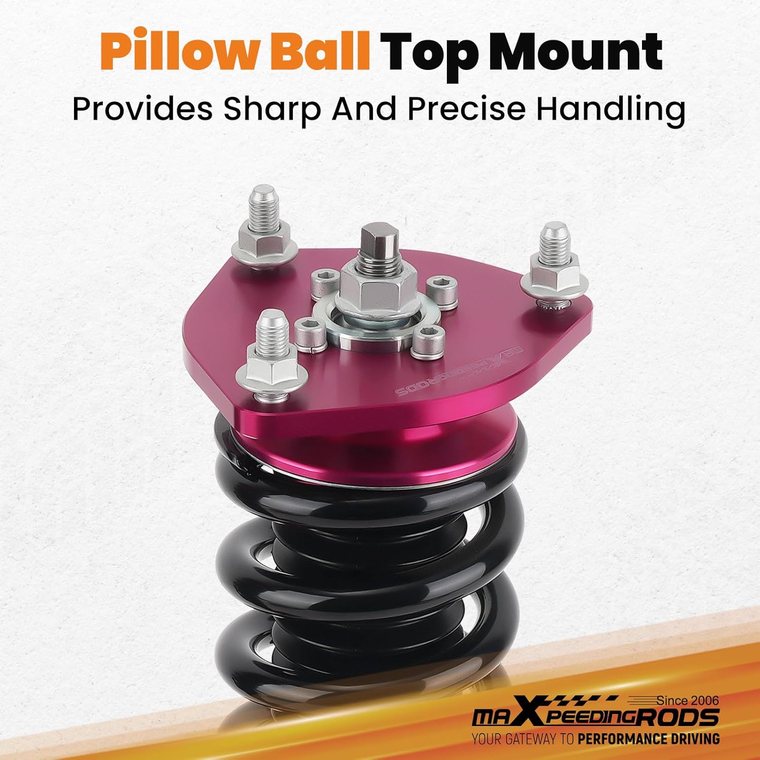 Close-up of a pillow ball top mount