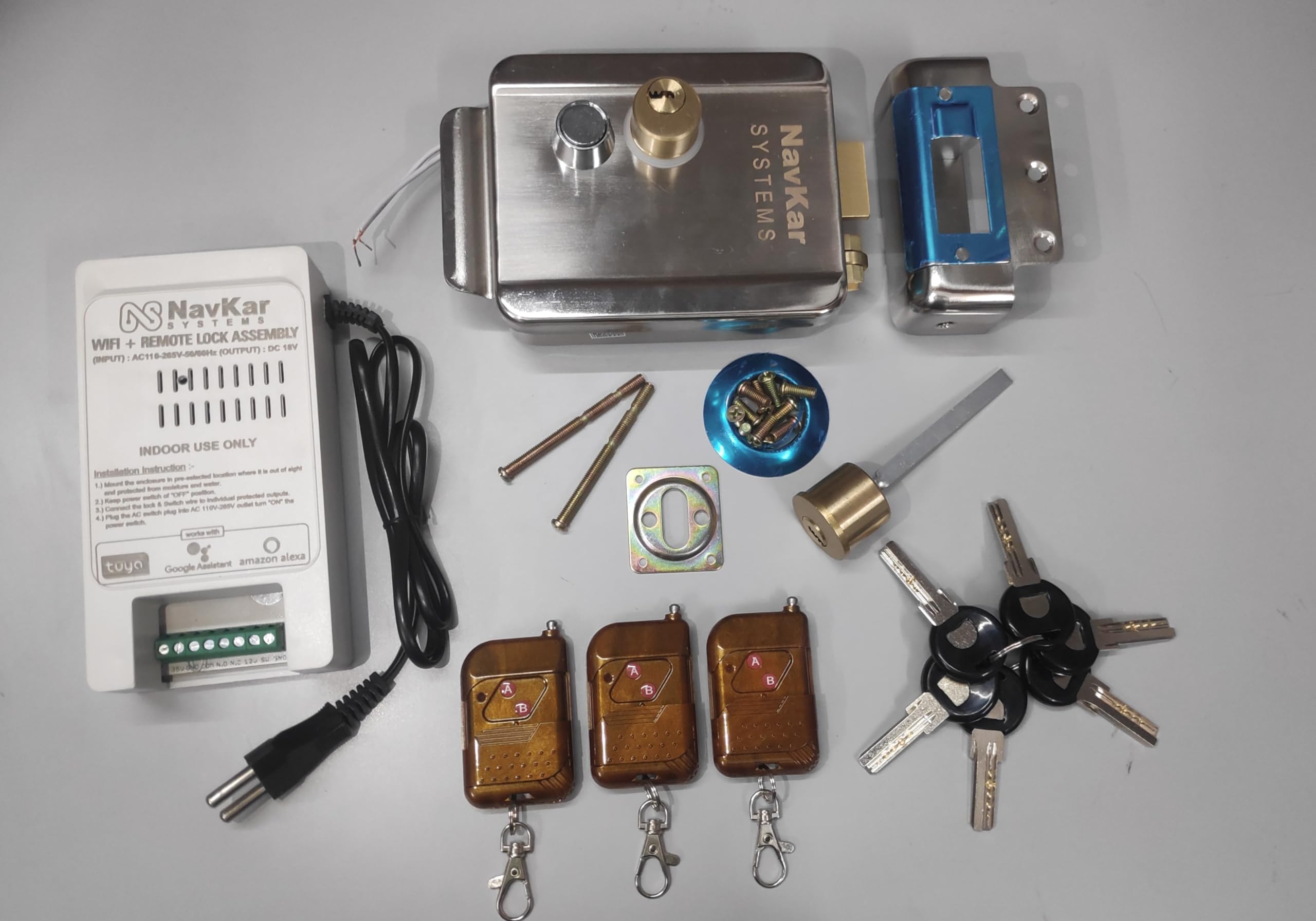 See full amazon price history chart for Navkar Systems Electronic Lock for Metal Gate to Operate by Remote & Mobile App Silver Gold Navkar Systems Electronic Lock for Metal Gate to Operate by Remote & Mobile App Silver Gold (B092DRRW57) Amazon Price History, Amazon Price Tracker