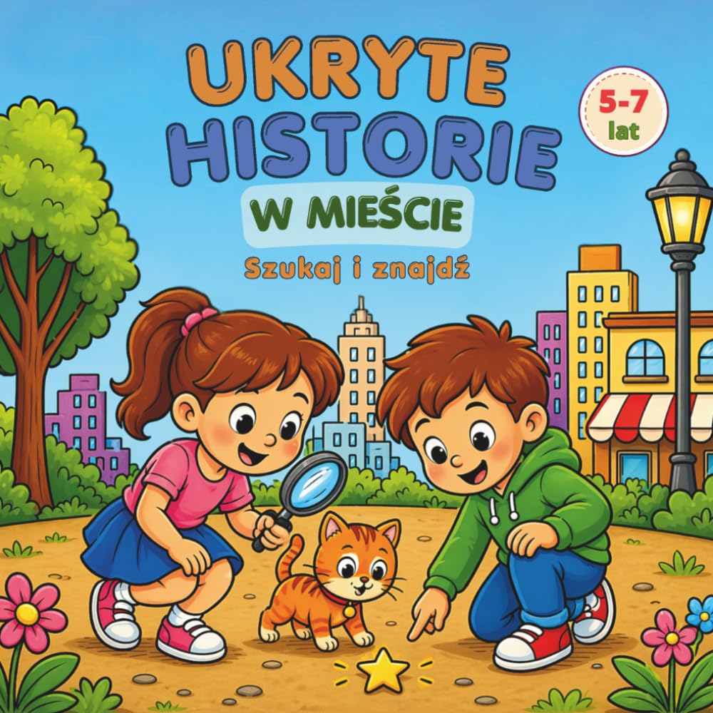 Ukryte historie w mieście: Kolorowanka z zadaniami dla dzieci 5-7 lat