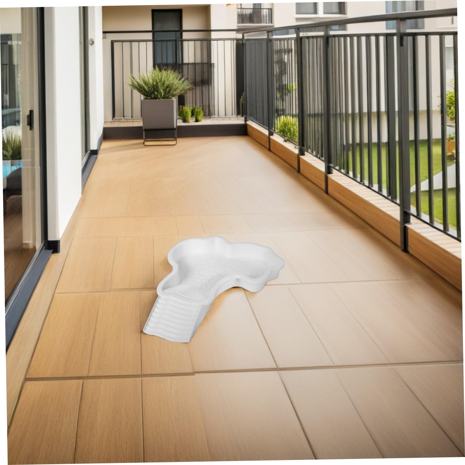 VANZACK 2pezzi Ciotola per Rettili con Rampa Antiscivolo Piattaforma per Terrario Extra Larga Piscina per Tartarughe Acquatiche Accessorio per Habitat con Area per Cibo Integrata