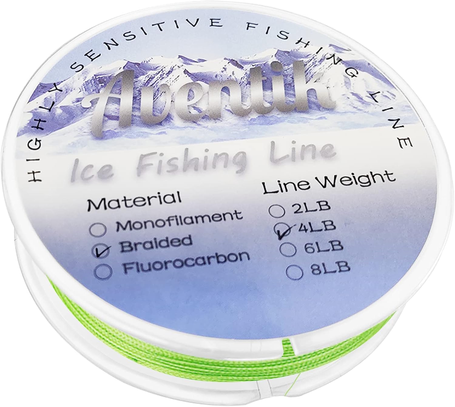 Aventik Braided Ice Fishing Line, Masterful Line Spooling