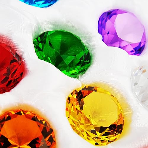 Miniatura 4 de PowerTRC Gemas piratas de diamantes de cristal  Joyas del tesoro de cristal para decoración de cofres del tesoro o recuerdo de fiesta  Juego de 12