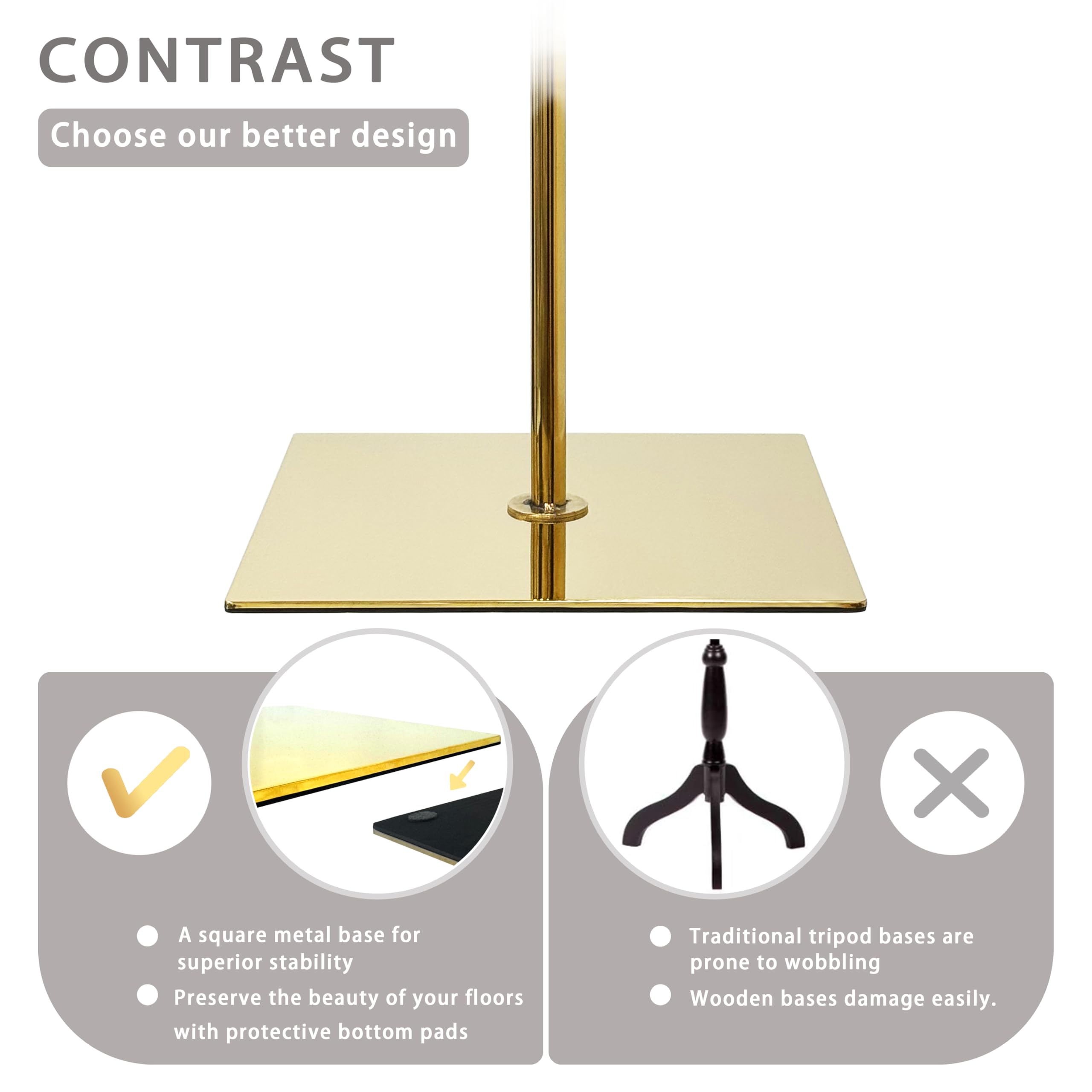 Mannequin Torso for Women, 53"-73" Height Adjustable Dress Form Sewing Mannequin with Golden Metal Stand, Beige