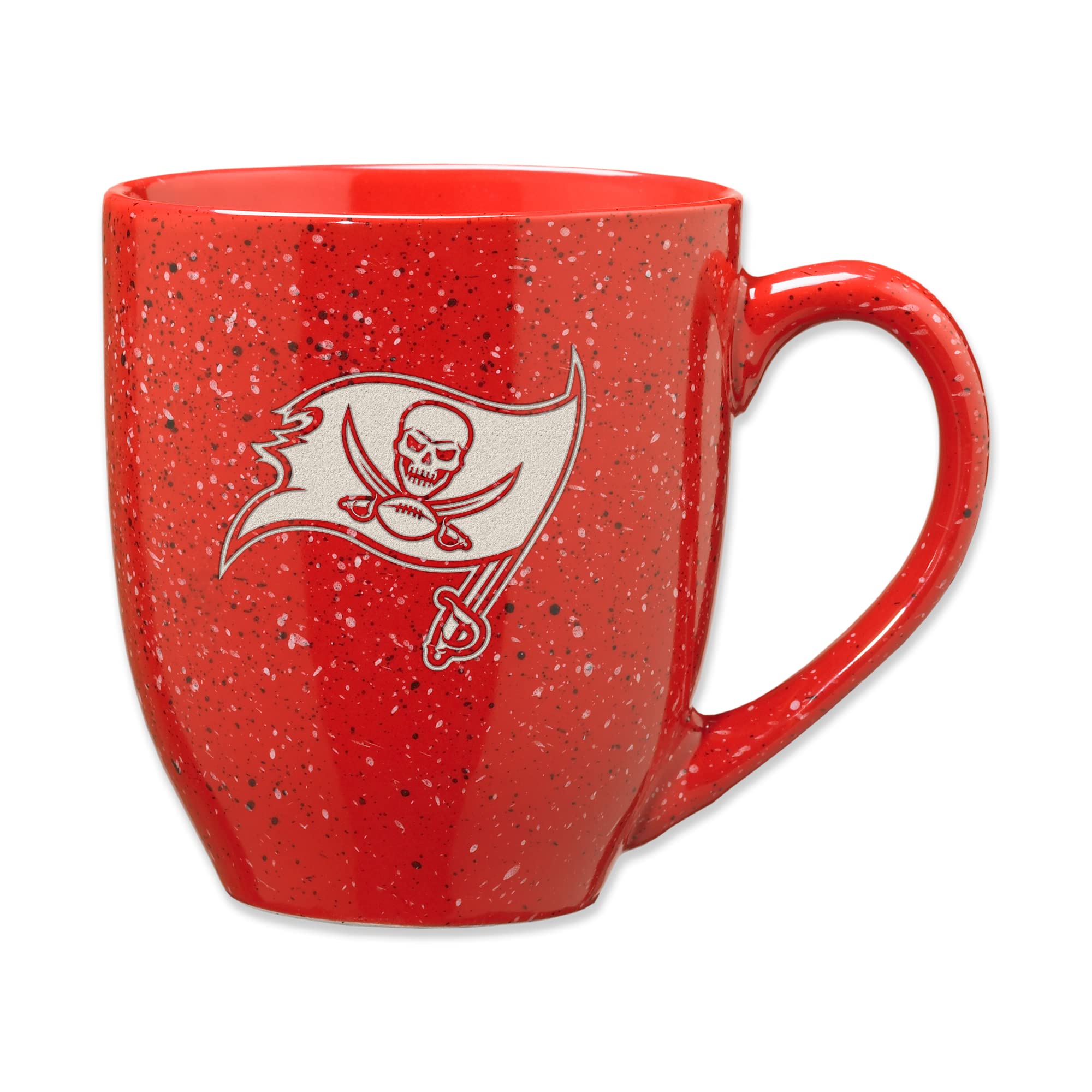Rico Industries NFL Football 16 oz Team Color Laser Engraved Speckled Ceramic Coffee Mug