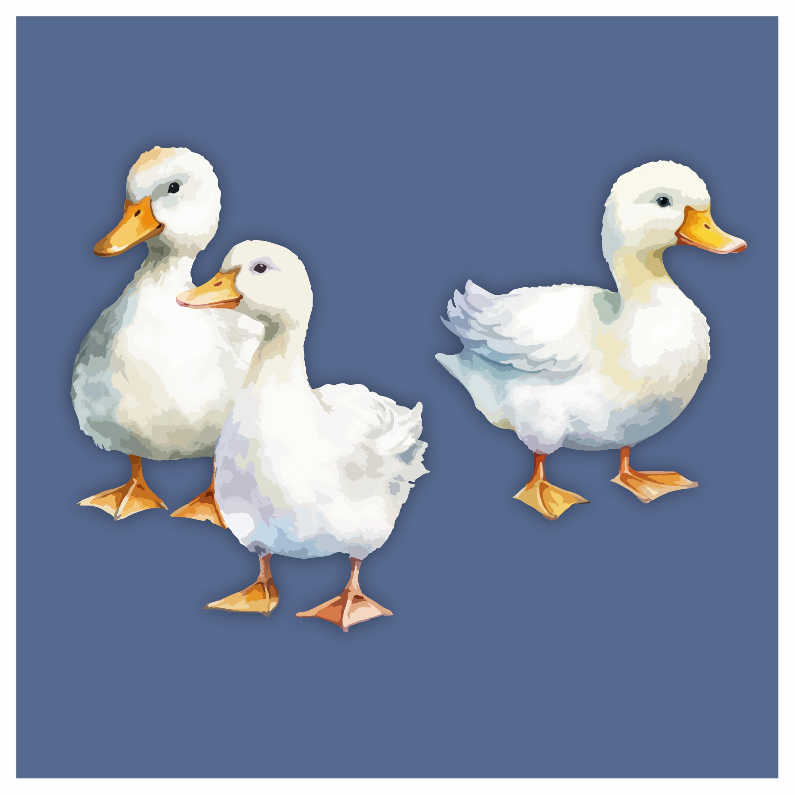 x3 Duck Stickers, Hardwearing Waterproof 0% Transparency Farm Animal Decals, Peel & Stick Perfect to Cover Marks, Wall Decor, Weatherproof for Cars & Home Projects. (x3 Ducks, A5) — view 7